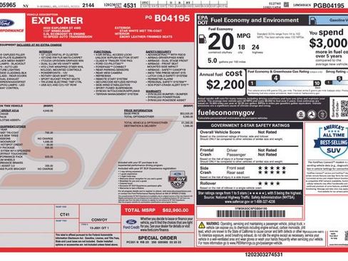 Used 2023 Ford Explorer ST w/ Equipment Group 401A AWD/4WD image 33