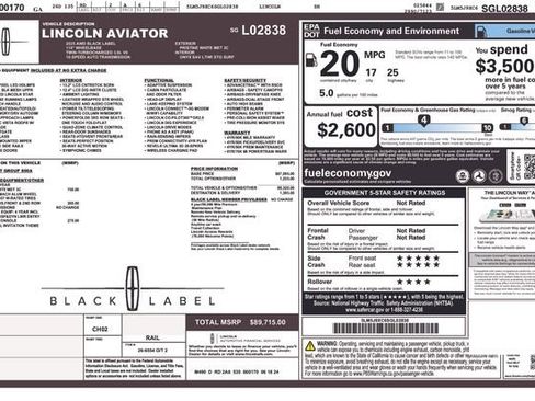 Used 2025 Lincoln Aviator Black Label image 5