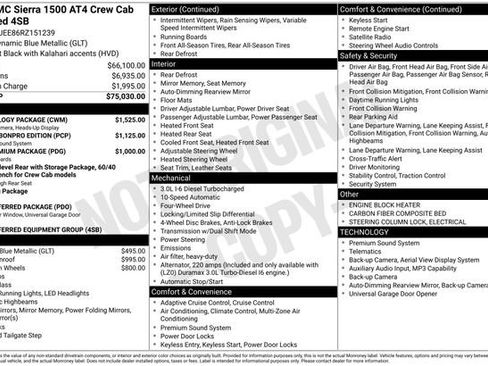 Used 2024 GMC Sierra 1500 AT4 w/ Technology Package AWD/4WD image 58