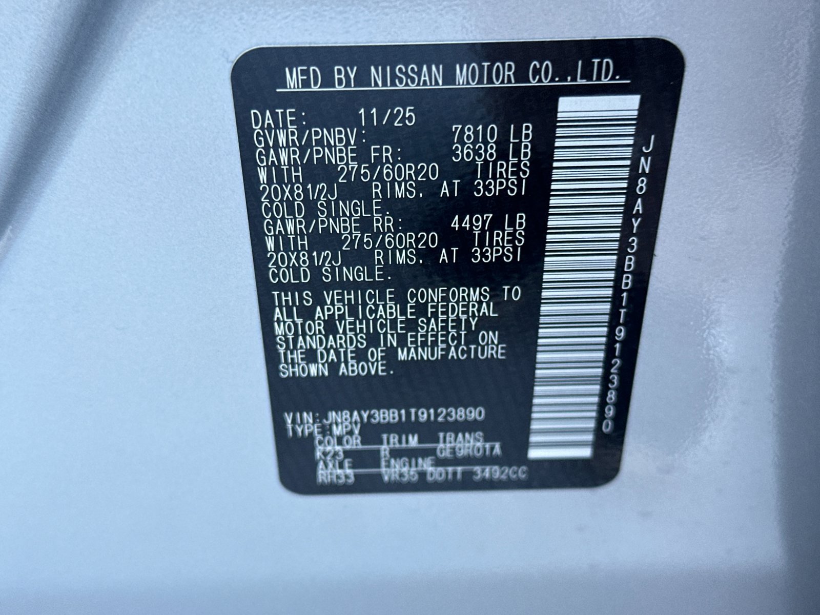 New 2026 Nissan Armada SL w/ Captain's Chari Seat Package AWD/4WD image 27