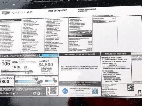 New 2026 Cadillac Optiq Sport 1 image 15
