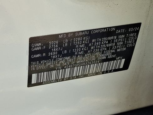 Used 2024 Subaru Outback Touring XT AWD/4WD image 27