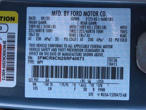 Certified 2025 Ford Bronco Sport Outer Banks w/ Outer Banks Tech Package+ image 38