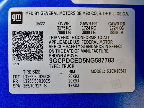 Used 2022 Chevrolet Silverado 1500 Custom Trail Boss AWD/4WD image 32