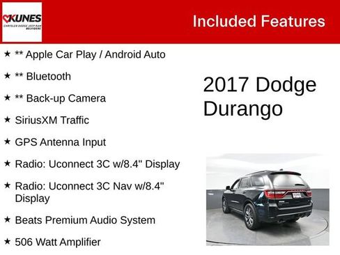 Used 2017 Dodge Durango GT w/ Premium Group AWD/4WD image 2