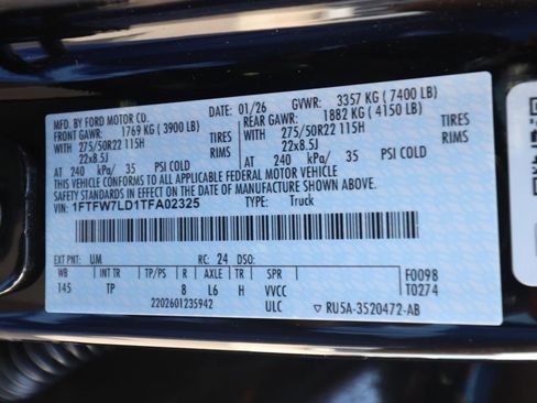 New 2026 Ford F150 Platinum w/ Equipment Group 703A Plus AWD/4WD image 24
