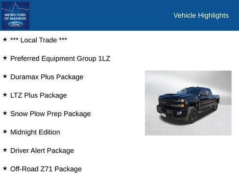 Used 2018 Chevrolet Silverado 2500 LTZ w/ Duramax Plus Package AWD/4WD image 2