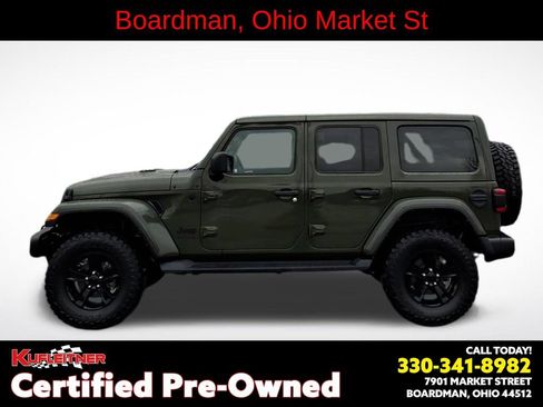 Used 2021 Jeep Wrangler Unlimited Sahara AWD/4WD image 1