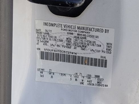Used 2012 Ford F550 4x4 Regular Cab Super Duty w/ Payload Upgrade Pkg image 20