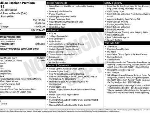 Used 2024 Cadillac Escalade Premium Luxury w/ Performance Package AWD/4WD image 34