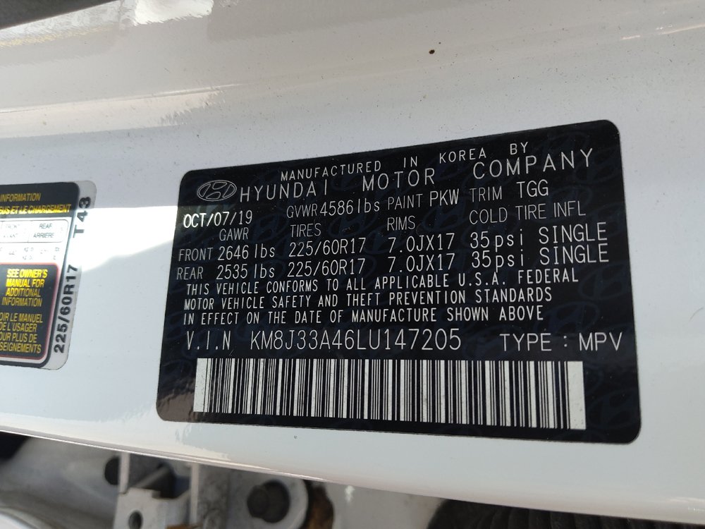 Used 2020 Hyundai Tucson Value w/ Cargo Package FWD image 33