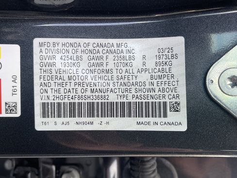 Certified 2025 Honda Civic Sport Touring image 36