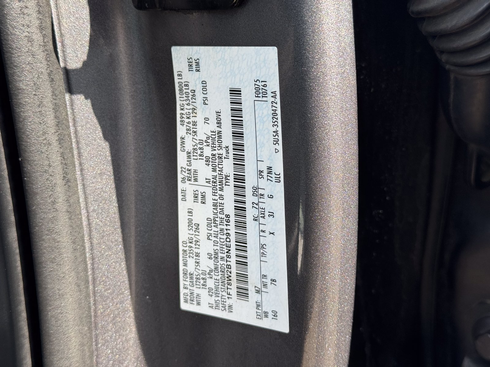 Used 2022 Ford F250 Platinum w/ Tremor Off-Road Package AWD/4WD image 36