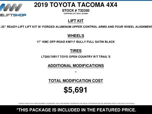 Used 2019 Toyota Tacoma TRD Sport w/ Technology Package image 2