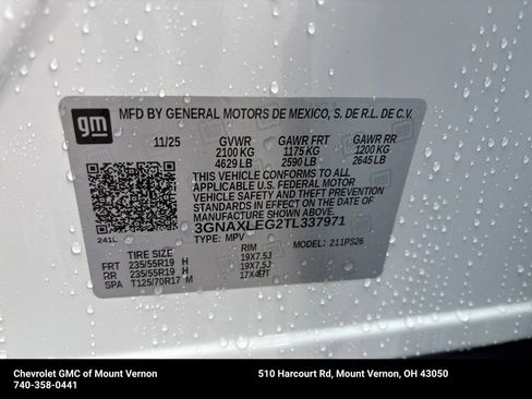 New 2026 Chevrolet Equinox RS w/ Convenience Package III FWD image 30