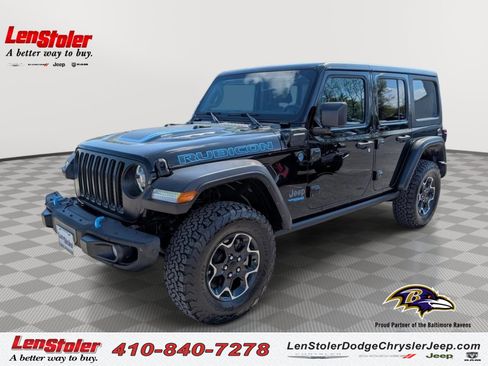 Used 2022 Jeep Wrangler Unlimited Rubicon 4xe w/ Steel Bumper Group image 1