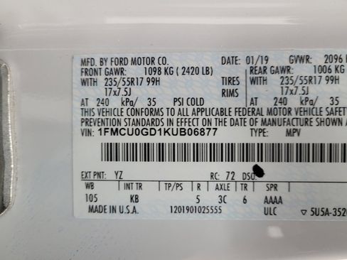 Used 2019 Ford Escape SE FWD image 33