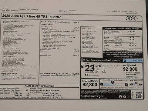 New 2025 Audi Q3 2.0T Premium image 32
