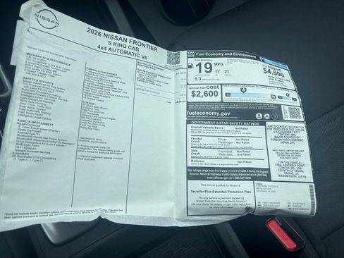 Used 2026 Nissan Frontier S w/ S Utility Package image 34