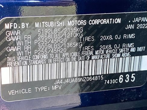 Used 2022 Mitsubishi Outlander SE AWD/4WD image 45
