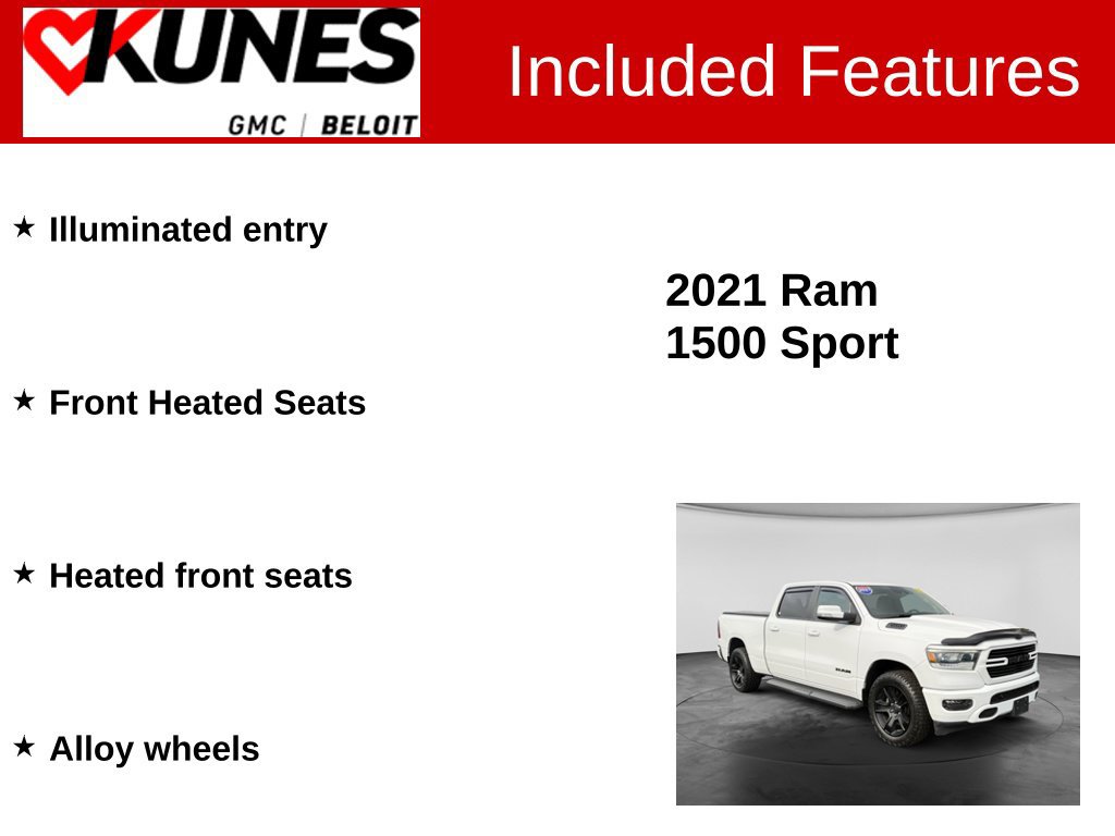 Used 2021 RAM 1500 Sport w/ Trailer Tow Group AWD/4WD image 3