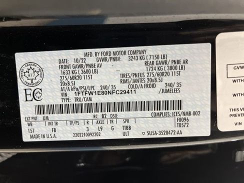 Used 2022 Ford F150 XLT w/ Equipment Group 302A High image 40