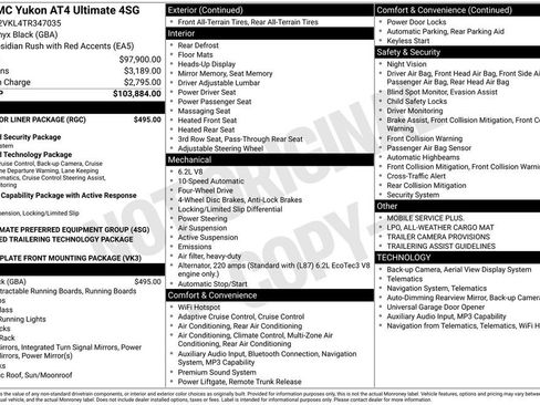 New 2026 GMC Yukon AT4 Ultimate w/ LPO, Floor Liner Package AWD/4WD image 19