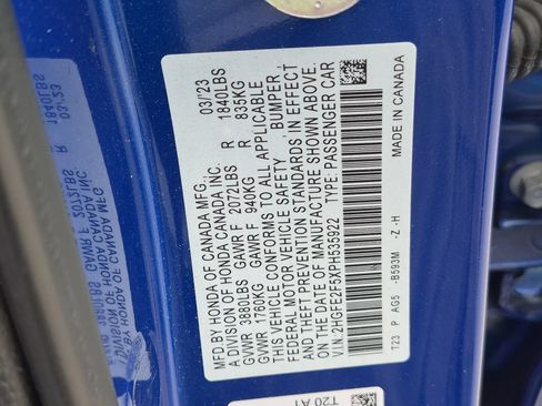 Certified 2023 Honda Civic Sport image 23
