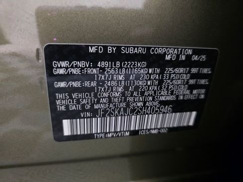 Certified 2025 Subaru Forester Wilderness w/ Wilderness Package image 40