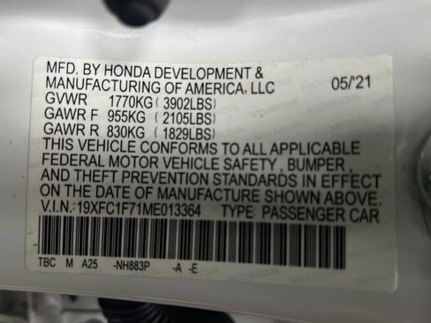 Used 2021 Honda Civic EX-L image 33
