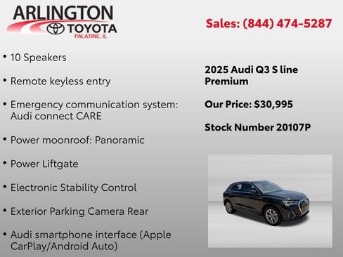 Used 2025 Audi Q3 2.0T Premium AWD/4WD image 2