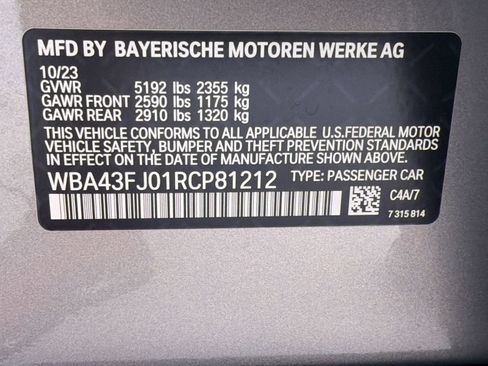 Used 2024 BMW 530i w/ M Sport Package RWD image 28