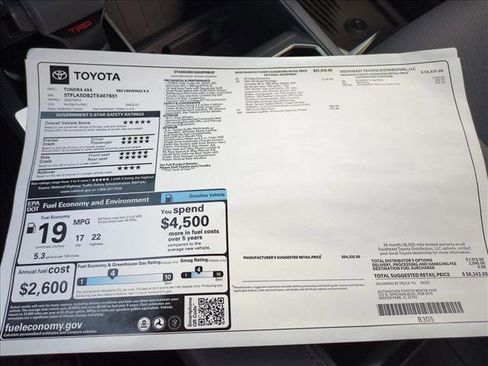 New 2026 Toyota Tundra SR5 AWD/4WD image 17