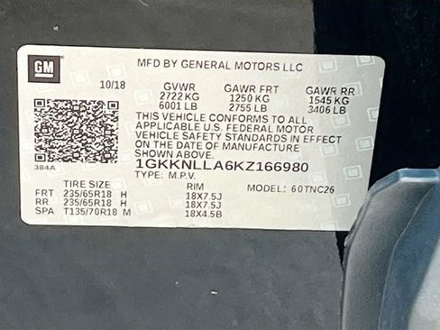 Used 2019 GMC Acadia SLE w/ LPO, Floor Liner Package FWD image 34
