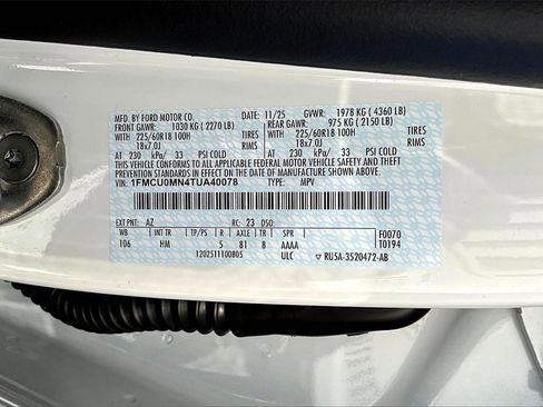 New 2026 Ford Escape ST-Line w/ Tech Pack #1 image 8