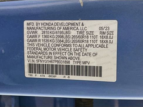 Certified 2023 Honda Pilot TrailSport image 32