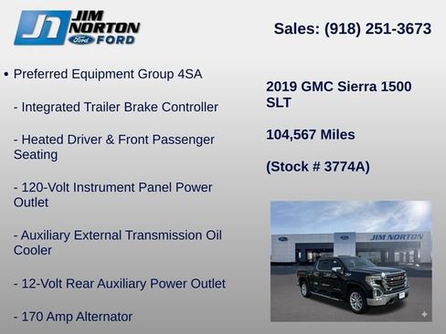 Used 2019 GMC Sierra 1500 SLT AWD/4WD image 31