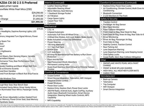 New 2026 MAZDA CX-30 AWD 2.5 S image 6