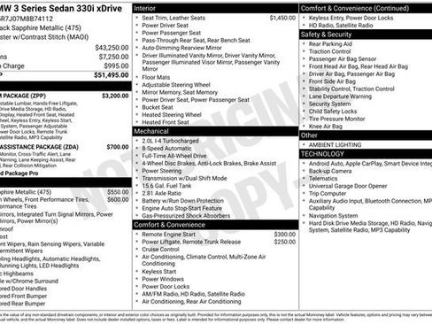 Used 2021 BMW 330i xDrive Sedan w/ Premium Package image 7