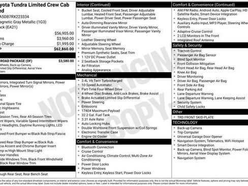 Used 2024 Toyota Tundra Limited w/ TRD Off-Road Package AWD/4WD image 27