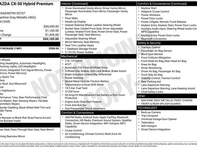 New 2026 MAZDA CX-50 2.5 Hybrid w/ Weather Package