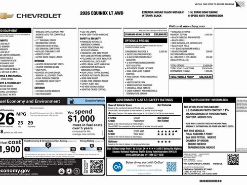 New 2026 Chevrolet Equinox LT w/ Convenience Package II image 4