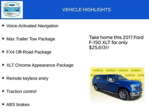 Used 2017 Ford F150 XLT w/ Equipment Group 302A Luxury image 18