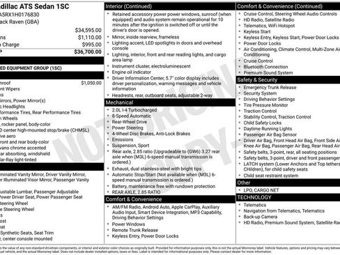 Used 2017 Cadillac ATS 2.0T Sedan image 2