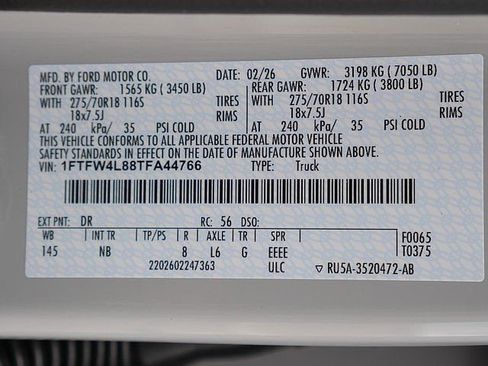 New 2026 Ford F150 Tremor w/ Equipment Group 402A High AWD/4WD image 49