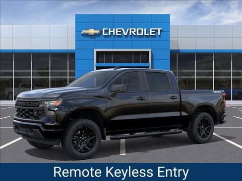 New 2026 Chevrolet Silverado 1500 Custom w/ Turbomax Blackout Package AWD/4WD image 2