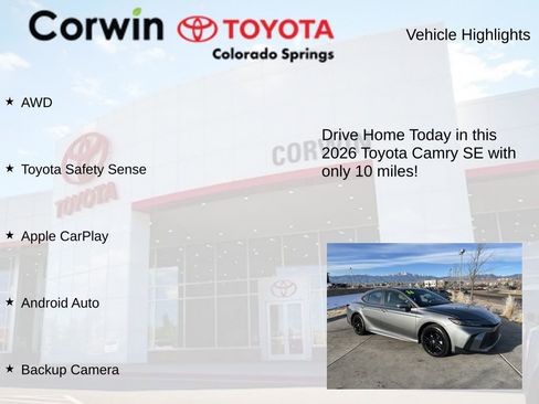 Used 2026 Toyota Camry SE image 7