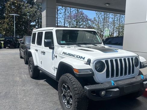 Used 2022 Jeep Wrangler Unlimited Rubicon 4xe w/ Steel Bumper Group AWD/4WD image 2