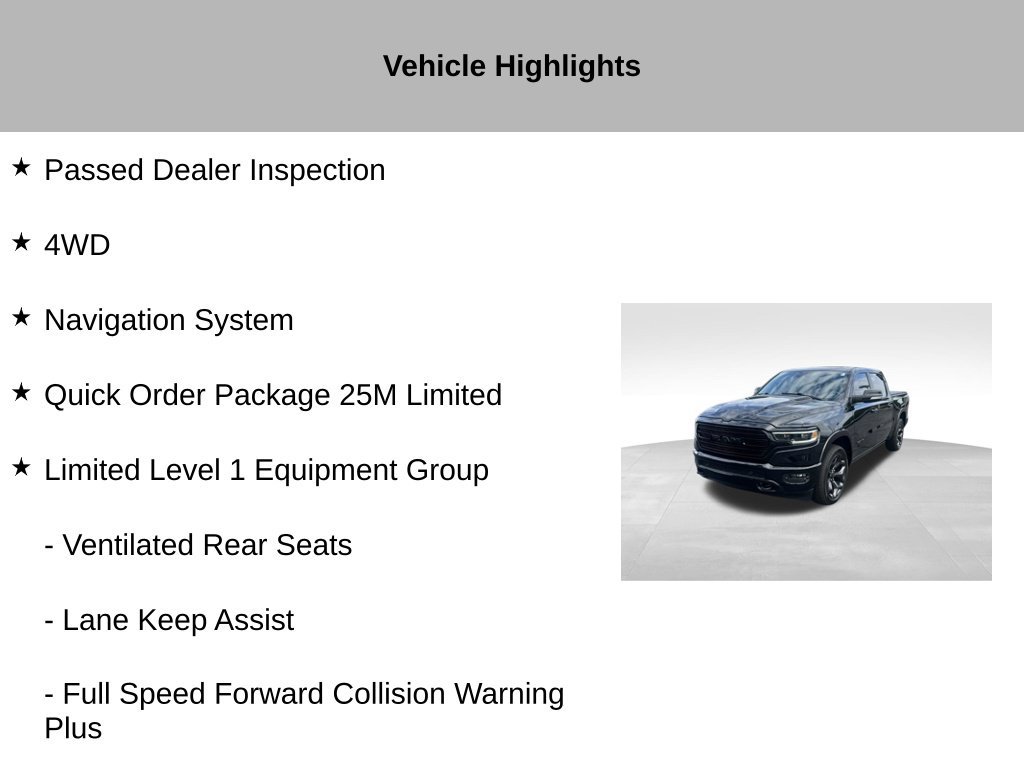 Used 2020 RAM 1500 Limited w/ Black Appearance Package AWD/4WD image 13