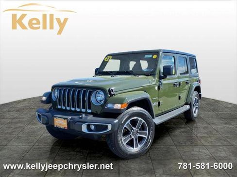 Certified 2023 Jeep Wrangler Unlimited Sahara w/ Cold Weather Group AWD/4WD image 1